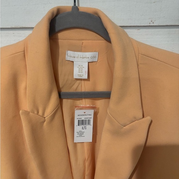House of Harlow NWT 1960 Tan Double-Breasted Blazer - Picture 7 of 9